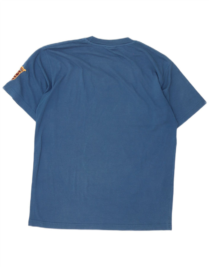Męski T-shirt z grafiką Puma, średni niebieski