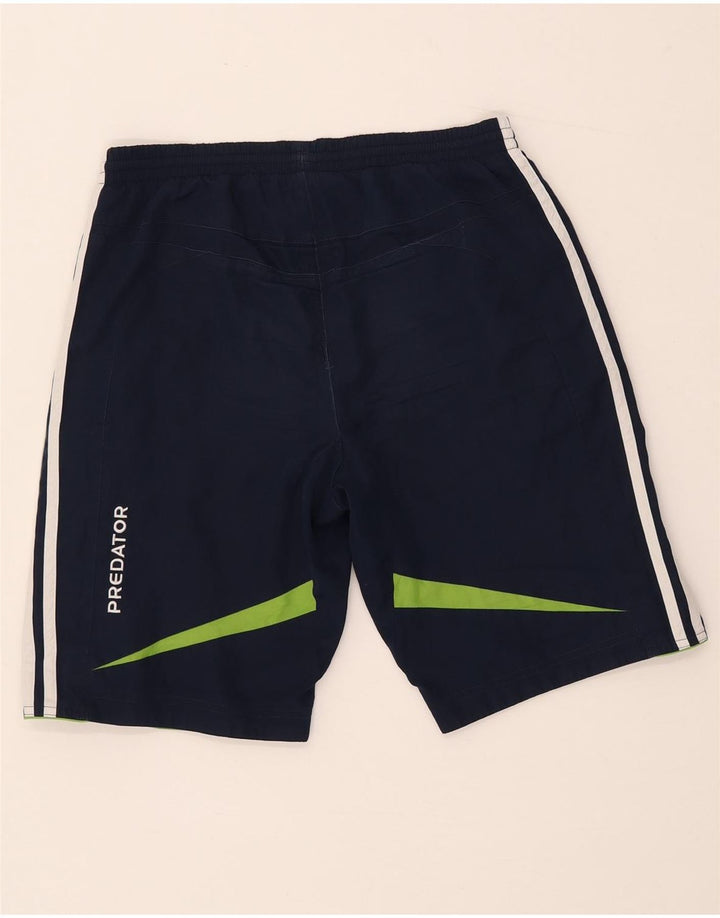 Męskie spodenki sportowe Adidas Predator, średni granatowy, poliester z blokami kolorów