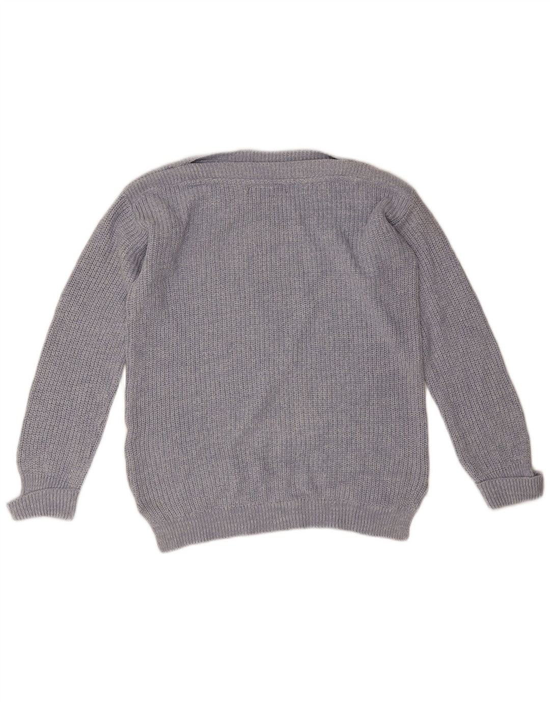 Marks & Spencer Damski sweter oversize z dekoltem w łódkę, UK 10, mały, niebieski