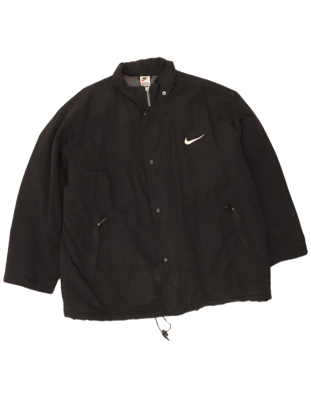 Męska kurtka wiatrówka Nike UK 42/44, duża czarna nylonowa