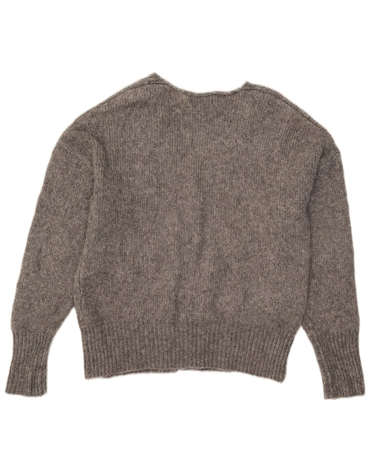 Sweter damski Zara UK 14, średni szary, nakrapiany akryl