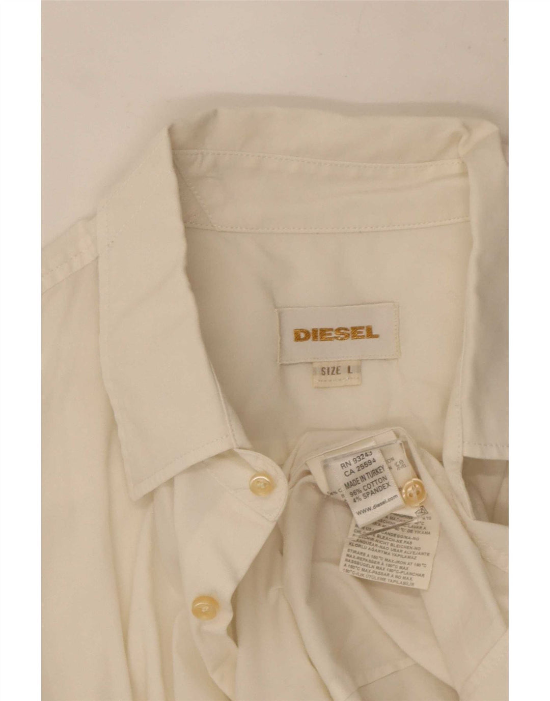 Koszula męska Diesel, duża, biała, bawełniana