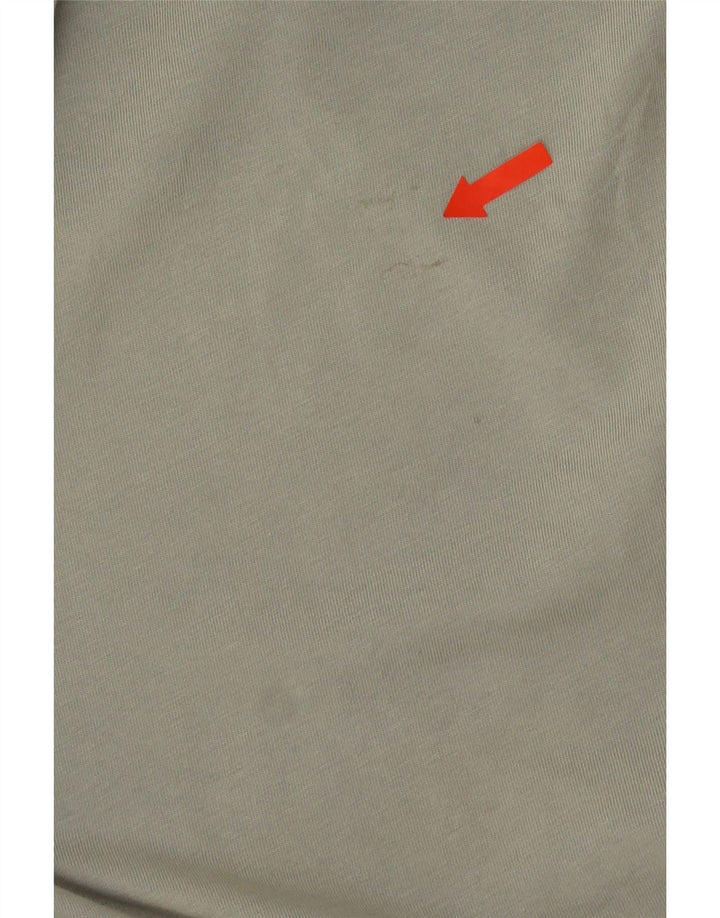 CALVIN KLEIN Męski T-shirt Top, mały, szary, bawełniany