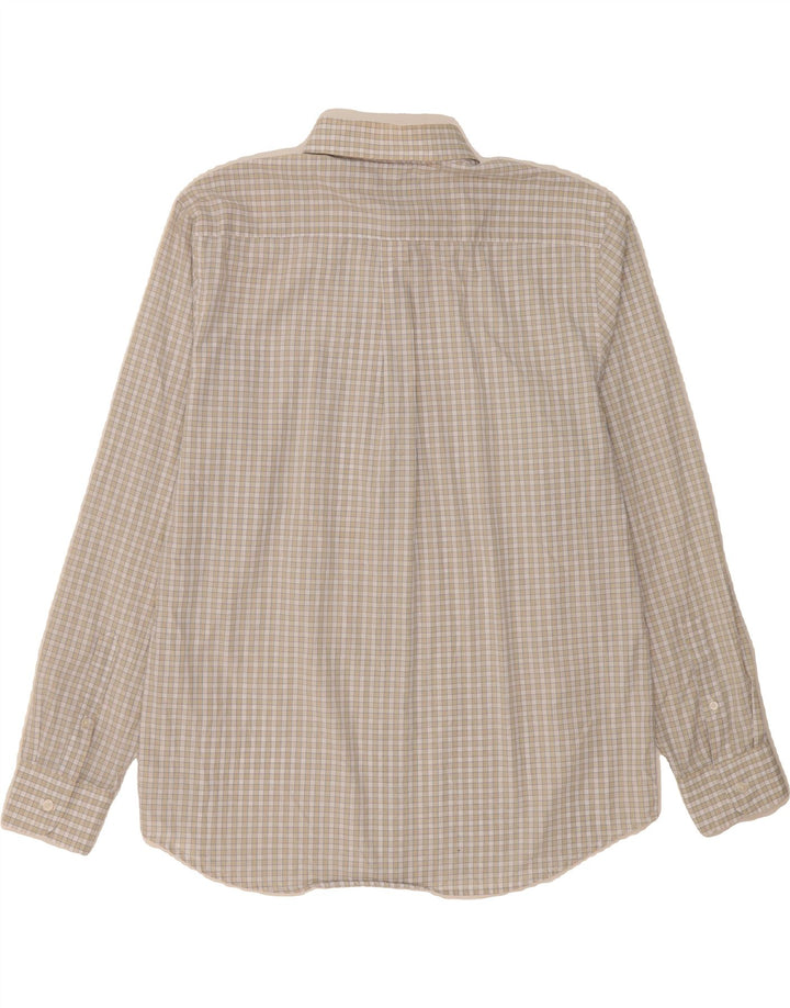 DOCKERS Mens Shirt Large Beige Check Cotton Vintage Dockers and Second-Hand Dockers from Messina Hembry 