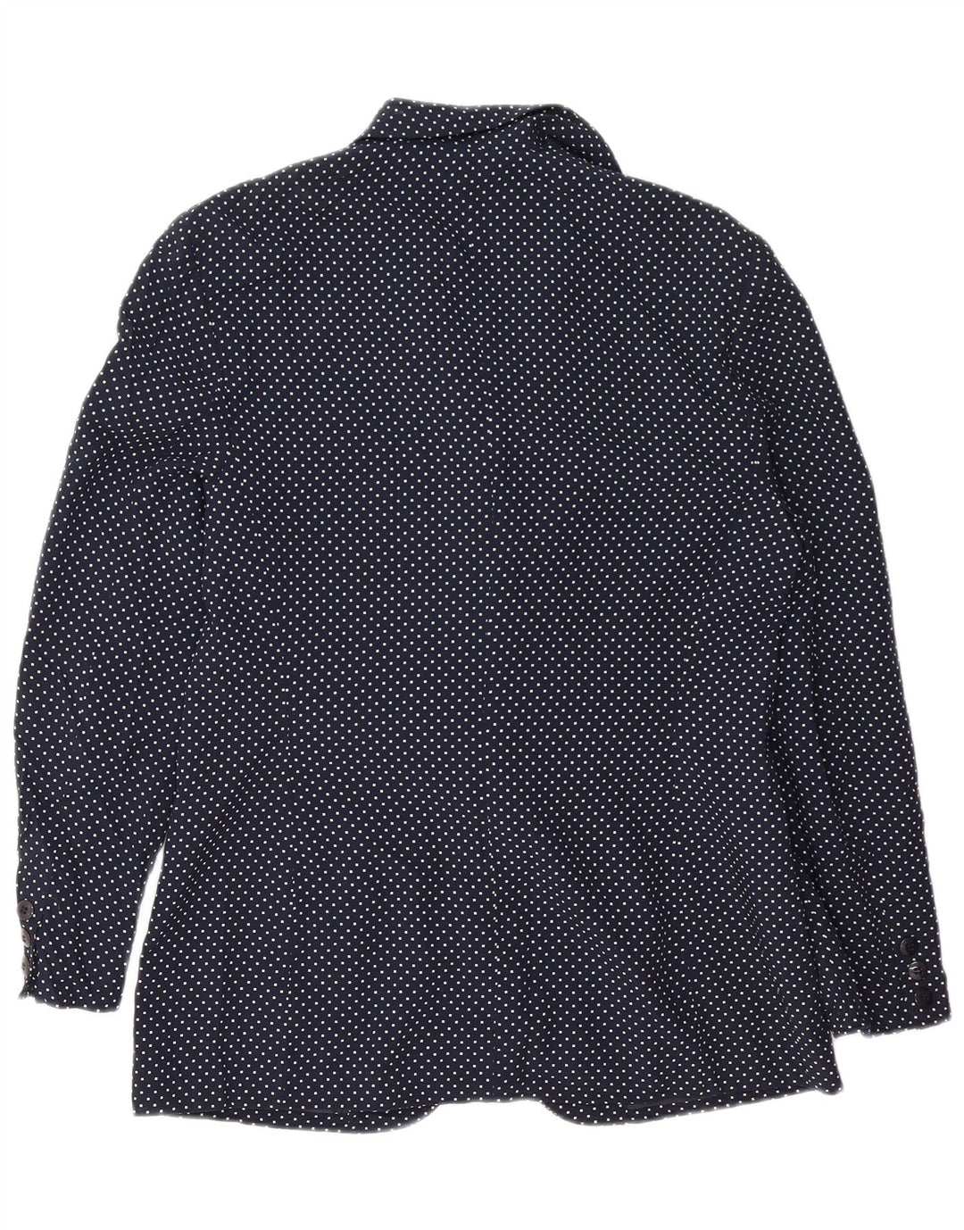 Damska marynarka zapinana na 1 guzik VINTAGE UK 14 Średni granatowy w cętki