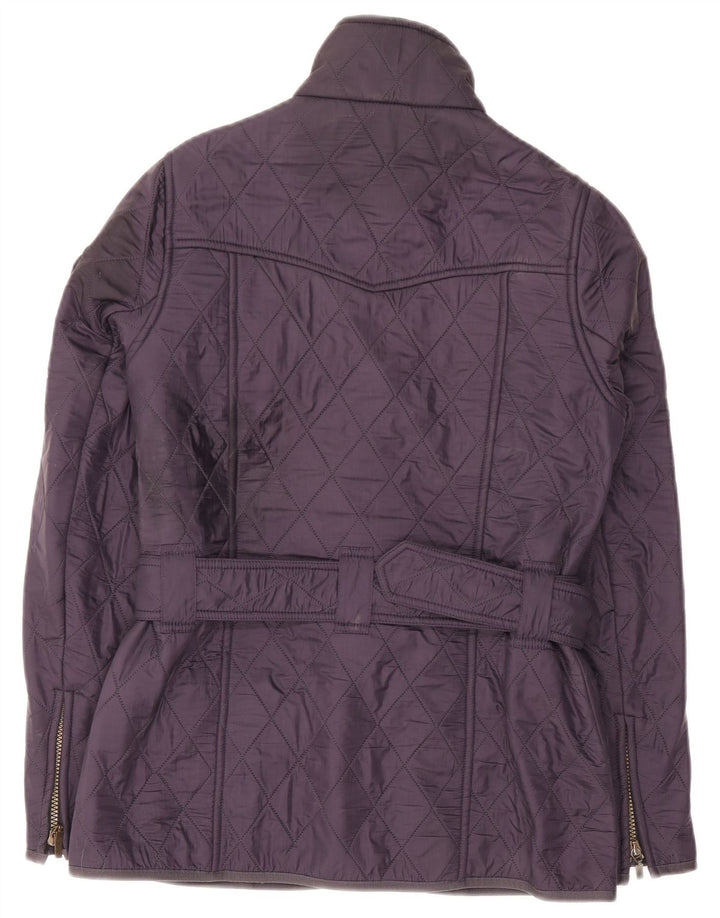 Damska pikowana kurtka Barbour UK 10, mała fioletowa