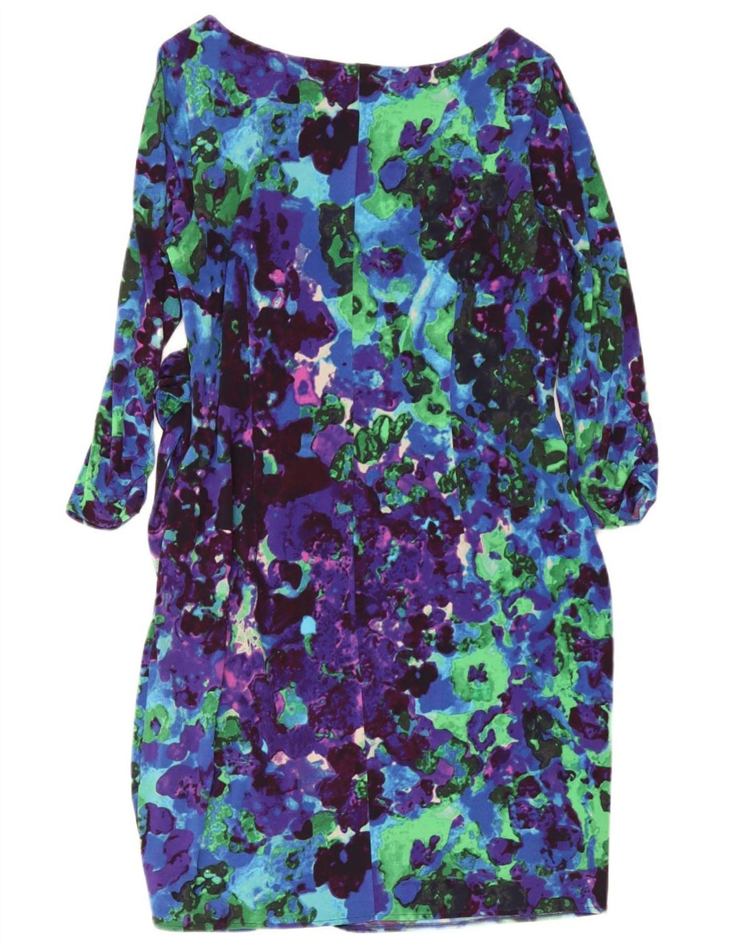 Sukienka damska Coast z abstrakcyjnym wzorem, rękawem 3/4, UK 18 XL, niebieska