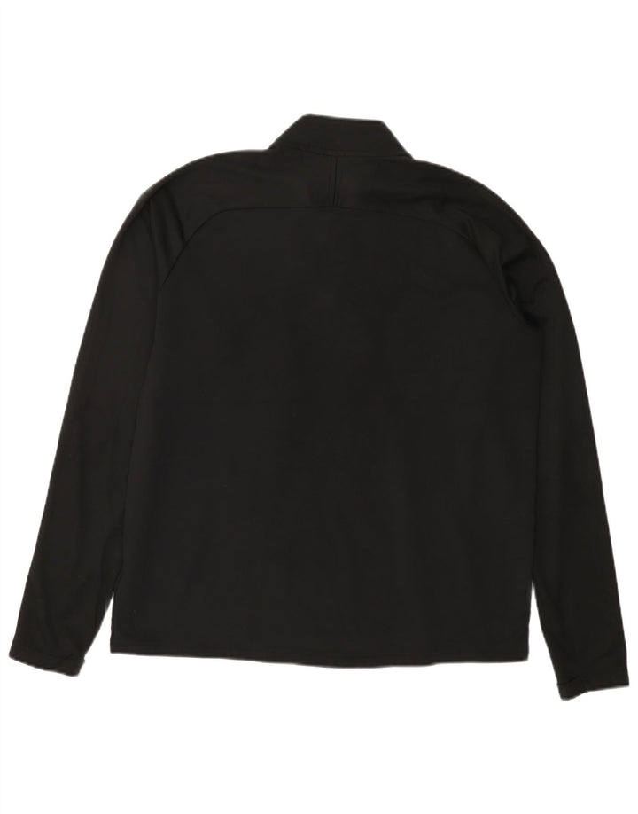 Męski dres NIKE Dri Fit z zamkiem błyskawicznym na szyi i dużym, czarnym blokiem kolorów