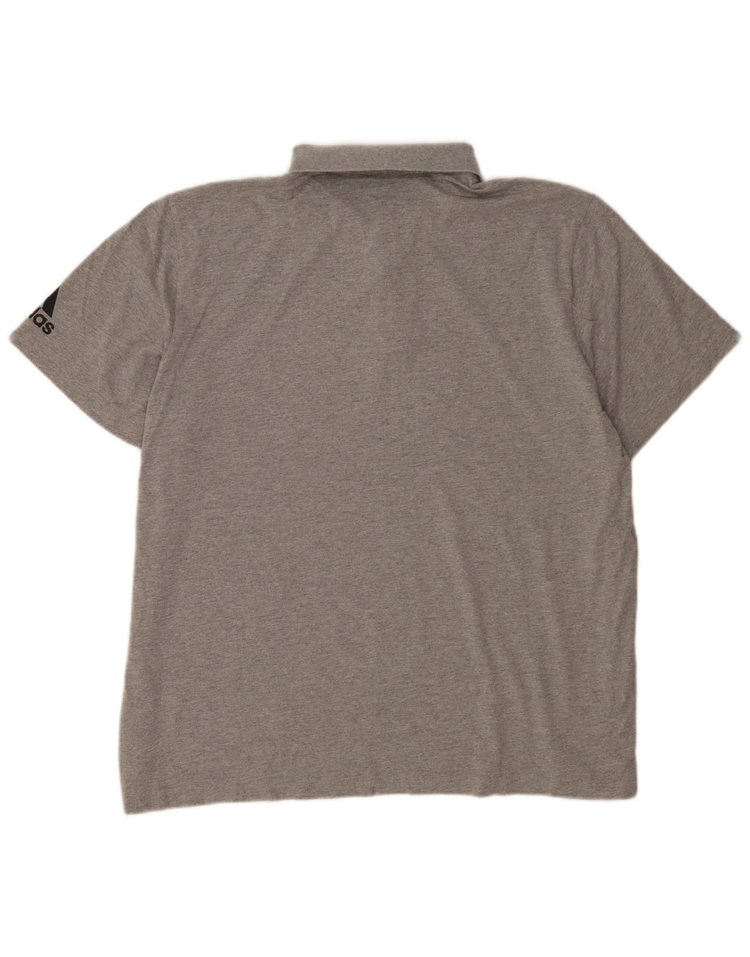 Męska koszulka polo Adidas 2XL Szara bawełna