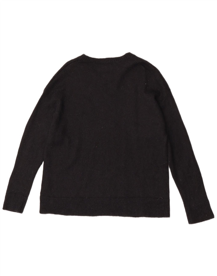Męski sweter Calvin Klein Jeans z graficznym dekoltem w łódkę, średni czarny