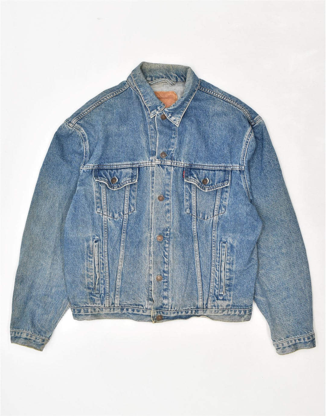 Męska kurtka dżinsowa LEVI'S UK 42 XL, niebieska, bawełniana