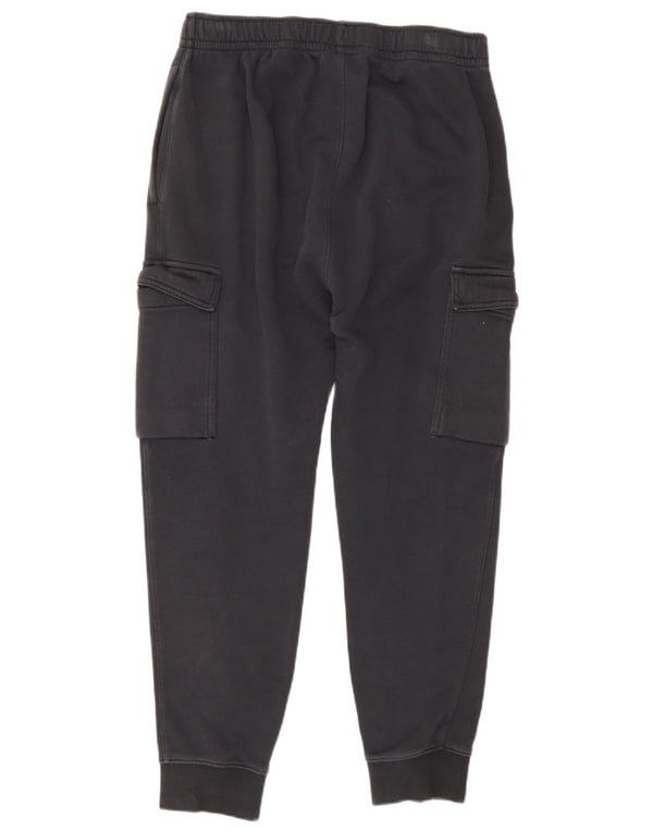 Męskie spodnie dresowe Nike Cargo, małe, czarne, bawełniane
