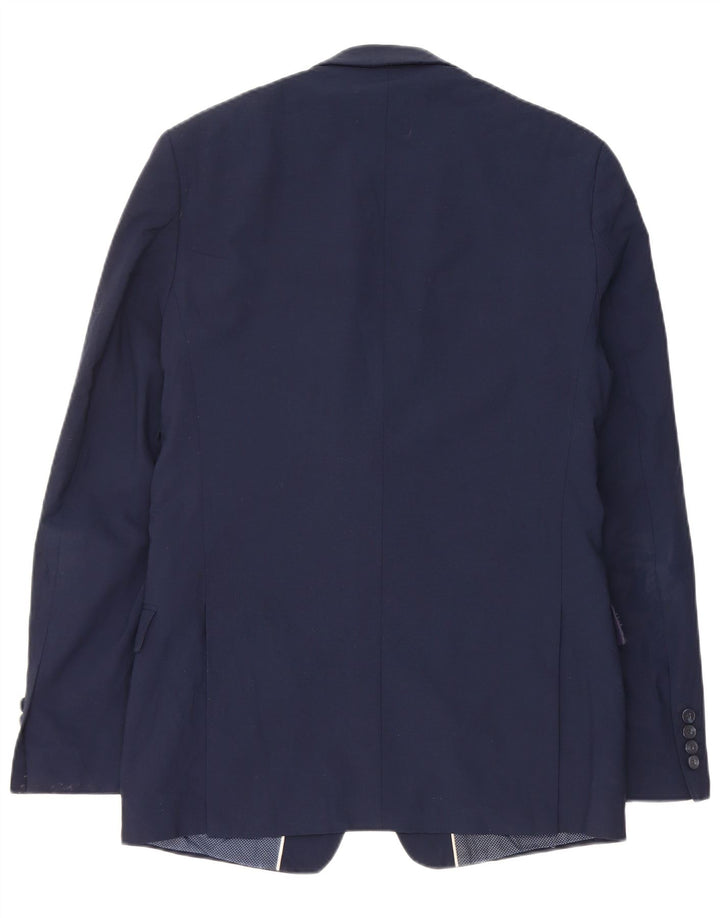 Marks & Spencer Męska marynarka zapinana na 2 guziki UK 38 Średni granatowy wełniany