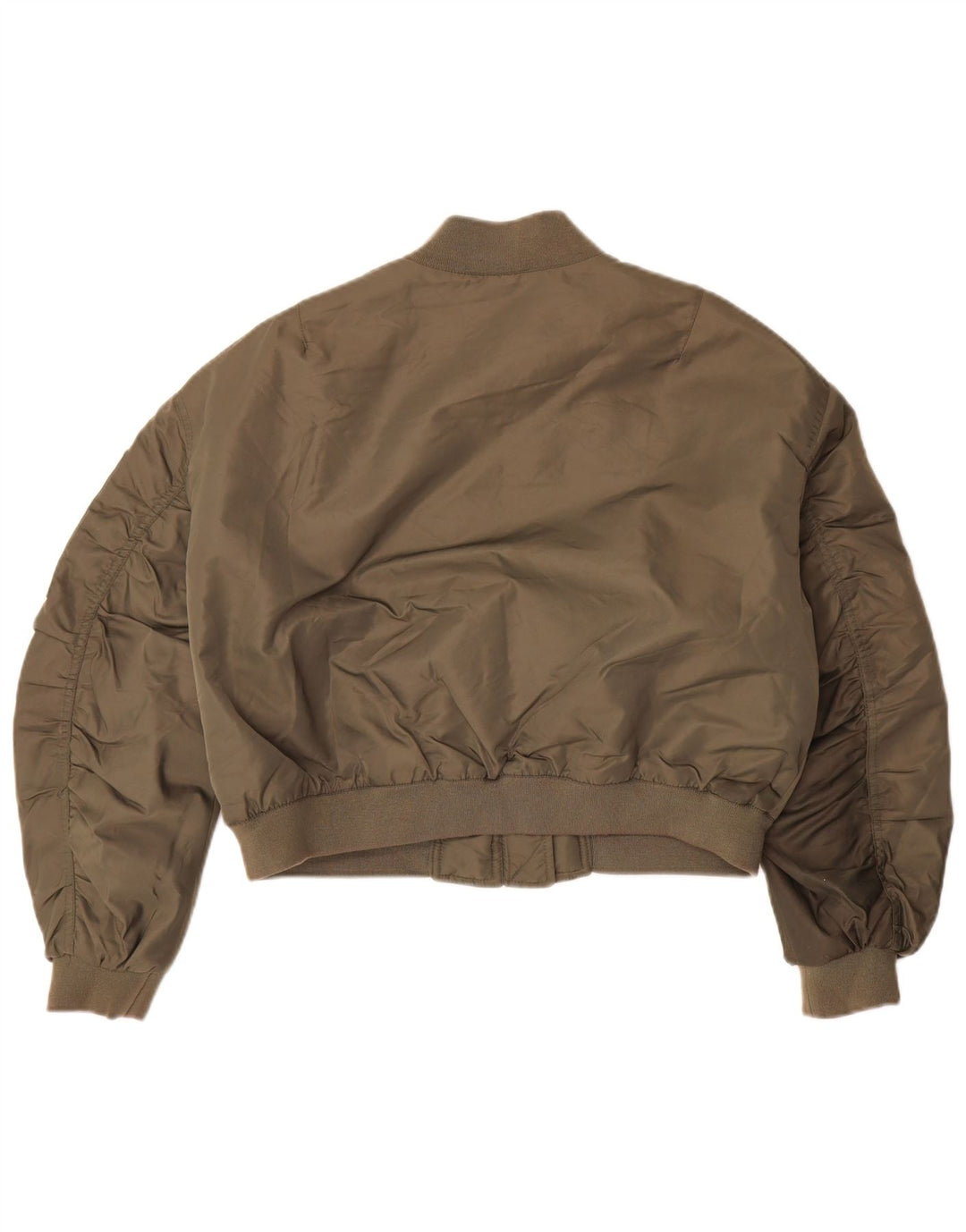 Kurtka damska Zara Crop Oversize Flight Aviator UK 14 Medium Khaki
