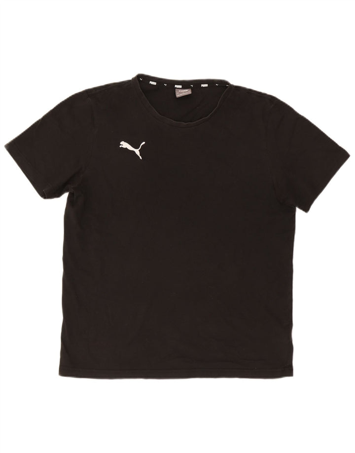 Męska koszulka Puma Top, średnia czarna, bawełniana