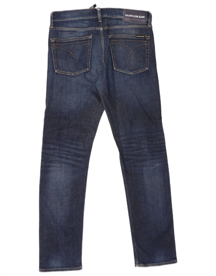 Męskie jeansy Calvin Klein W32 L32 Granatowe, bawełniane