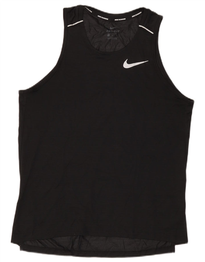 Damska kamizelka Nike Dri Fit Top UK 14, średni czarny poliester