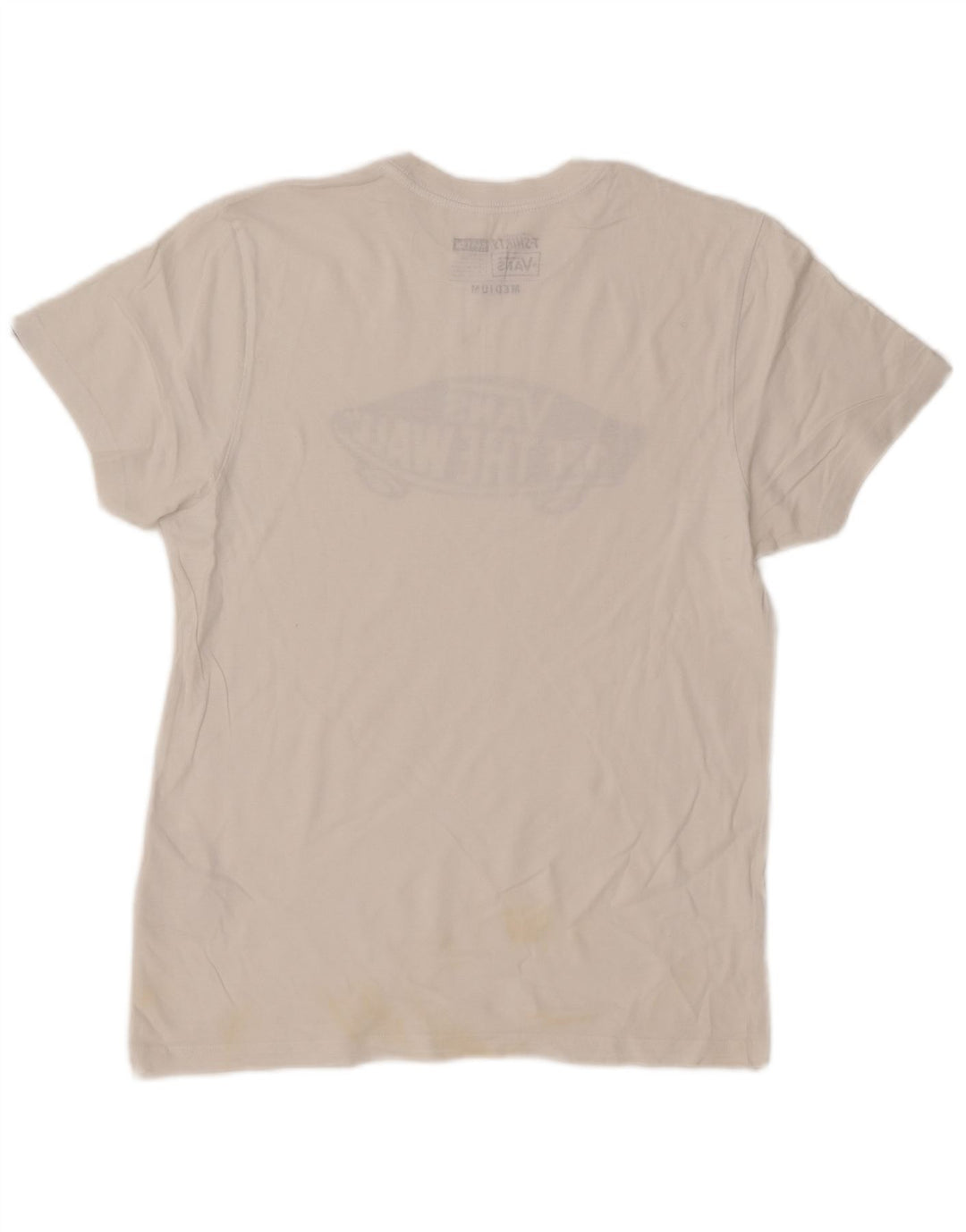 Męski T-shirt Vans o dopasowanym kroju z grafiką, średni, biały, bawełniany