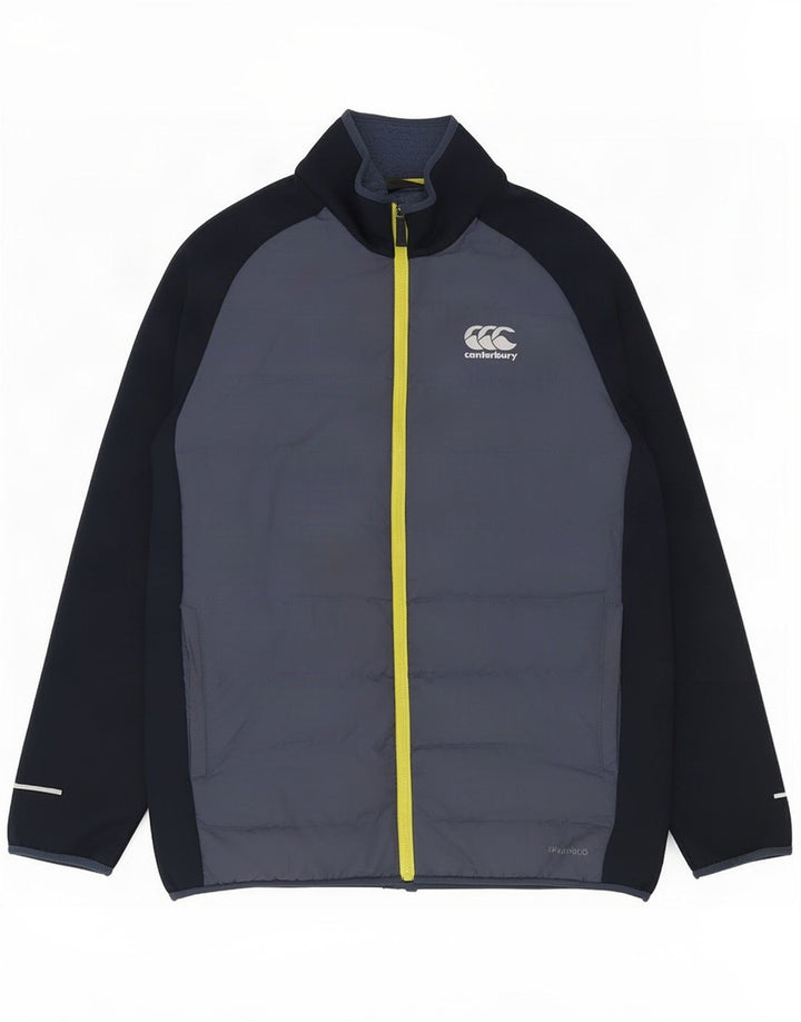 Canterbury męska kurtka ocieplana UK 36 Small Blue Colorblock Poliester