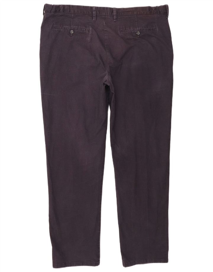 Męskie spodnie typu chino Regular Marks & Spencer W42 L33 Granatowa bawełna