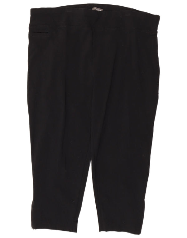 Marks & Spencer Damskie legginsy Crop z autografem UK 26 5XL Czarna wiskoza