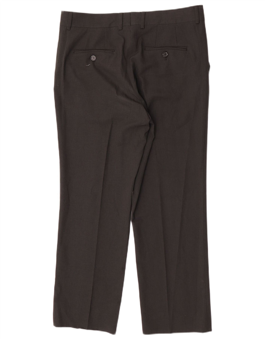 Męskie proste spodnie garniturowe Zara EU 44 Large W34 L27 Czarny poliester