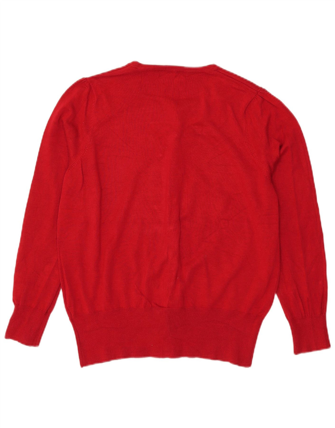 Marks & Spencer Damski sweter kardigan UK 18 XL, czerwona wiskoza