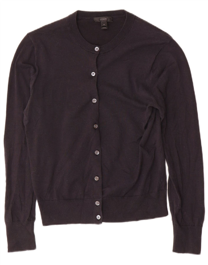 Sweter damski J. Crew Crop Cardigan UK 12, średni granatowy, bawełniany