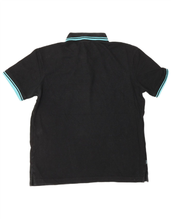 Męska koszulka polo UMBRO, średnia czarna, bawełniana