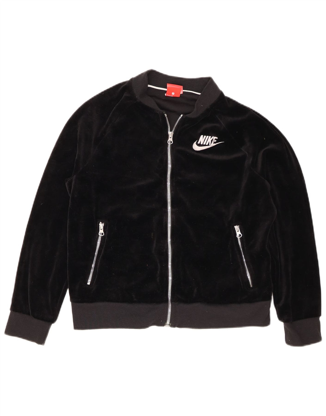 Damska kurtka dresowa Nike Oversize welurowa UK 10, mała czarna