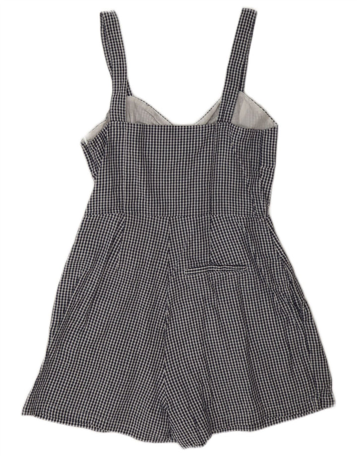 Jack Wills Damski kombinezon bez rękawów Regular Playsuit UK 10 w małą niebieską kratkę, bawełniany