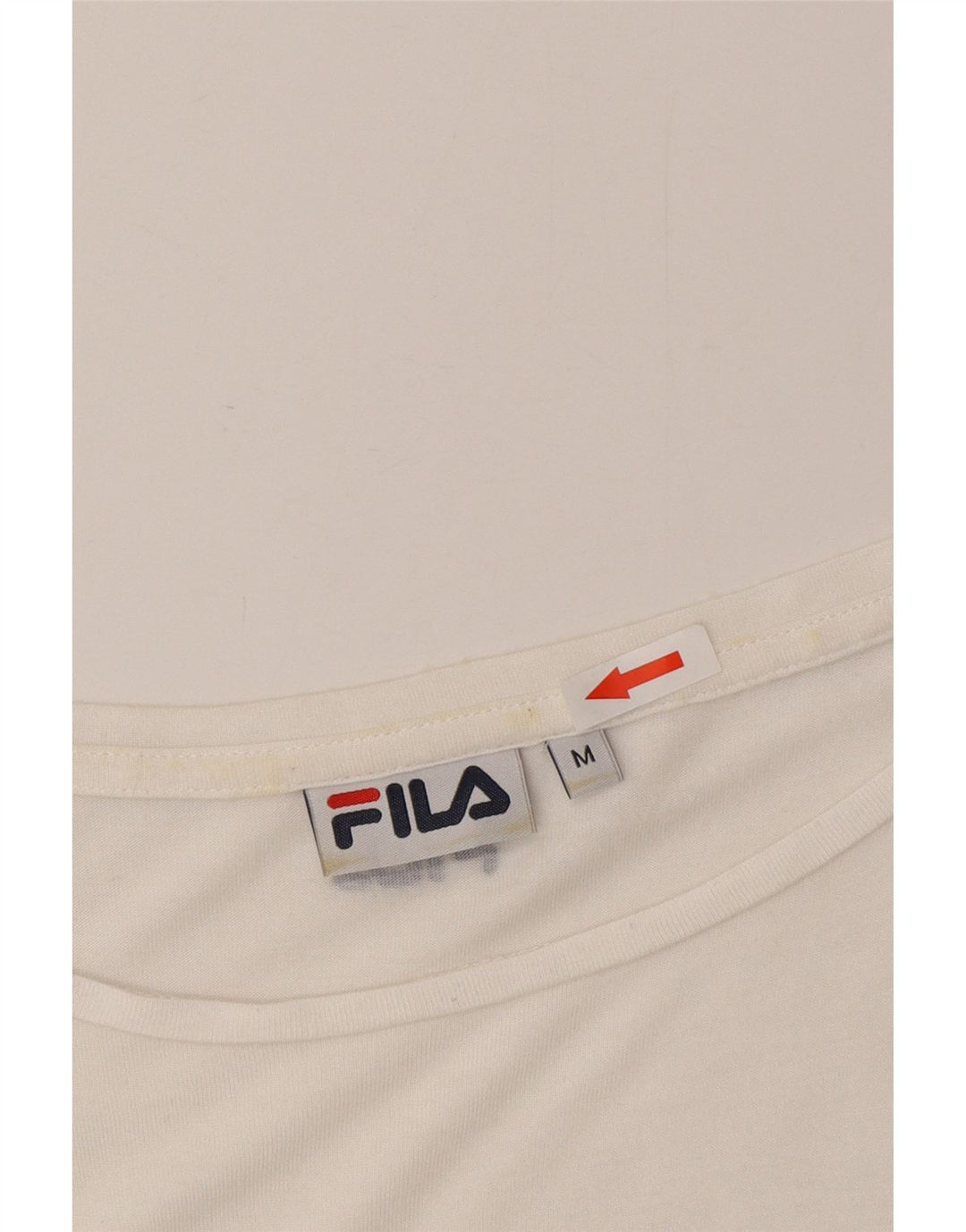 Damska koszulka oversize Fila Top UK 14 w średnie białe paski