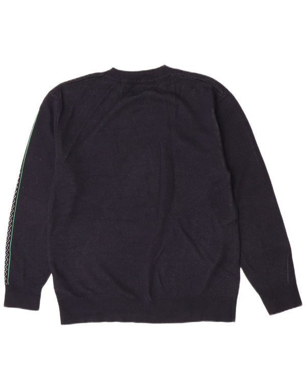 Męski sweter z okrągłym dekoltem Tommy Hilfiger, mały, granatowy paisley