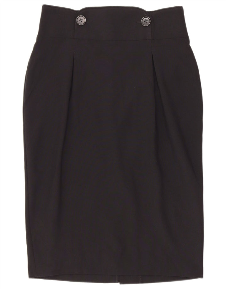 Marks & Spencer Damska spódnica ołówkowa UK 10 Small W26 Czarny poliester