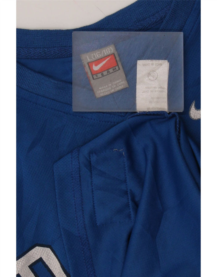 Chłopięca koszulka z kamizelką z grafiką Nike na 12-13 lat, duża, niebieska, poliestrowa