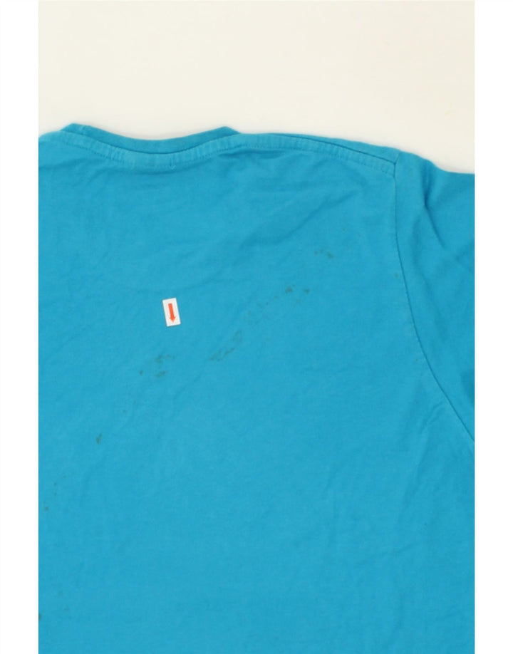ADIDAS Mens Graphic T-Shirt Top Medium Blue Cotton Vintage Adidas and Second-Hand Adidas from Messina Hembry 