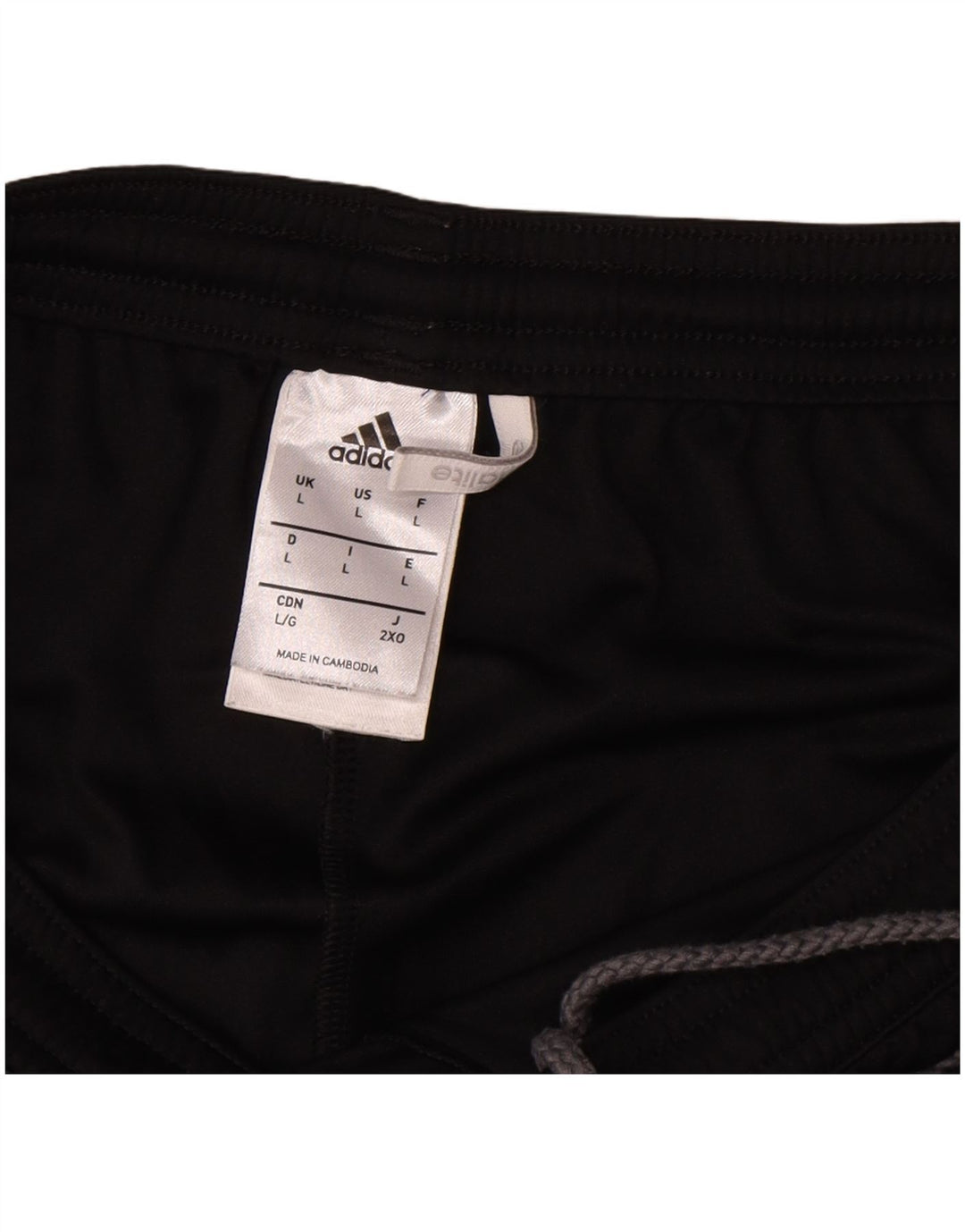 Męskie spodenki sportowe Adidas Climalite, duże, czarne, z blokami kolorów, z poliestru