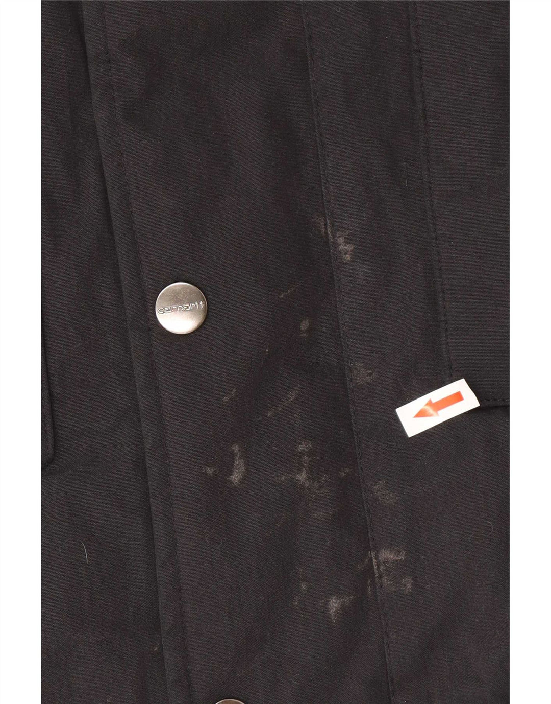 Męska kurtka parka Carhartt Tropper z kapturem UK 34 XS, czarny poliester
