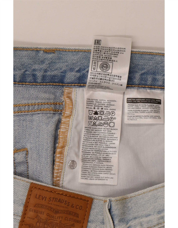Damska mini spódniczka dżinsowa Levi's W32, duża niebieska bawełna