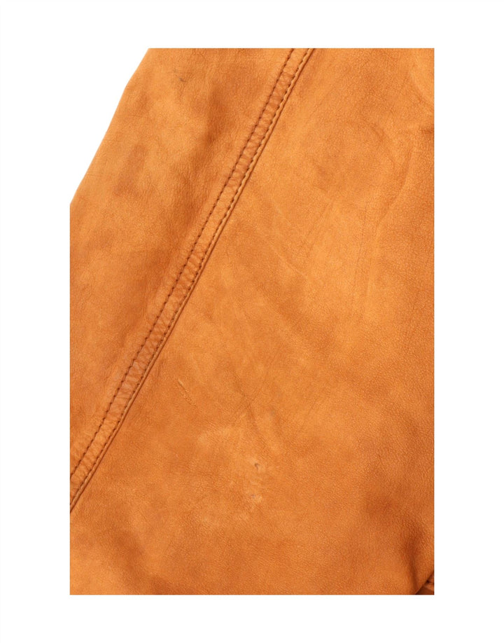 VINTAGE Mens Leather Coat UK 40 Large Brown Leather Vintage Vintage and Second-Hand Vintage from Messina Hembry 
