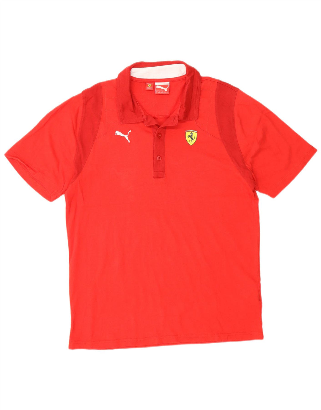 Męska koszulka polo Puma Ferrari, mała, czerwona, bawełniana
