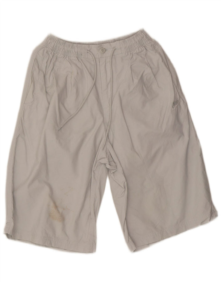 Męskie, oversize'owe spodenki chino Nike XS W26, biała bawełna