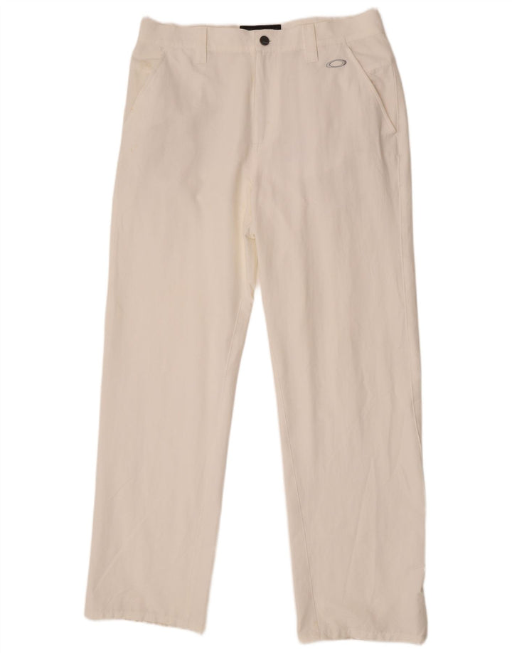 Męskie proste spodnie chino Oakley W34 L33 Biały nylon