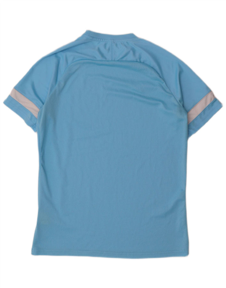 Męski T-shirt NIKE Dri Fit, duży, niebieski, poliestrowy blok kolorów