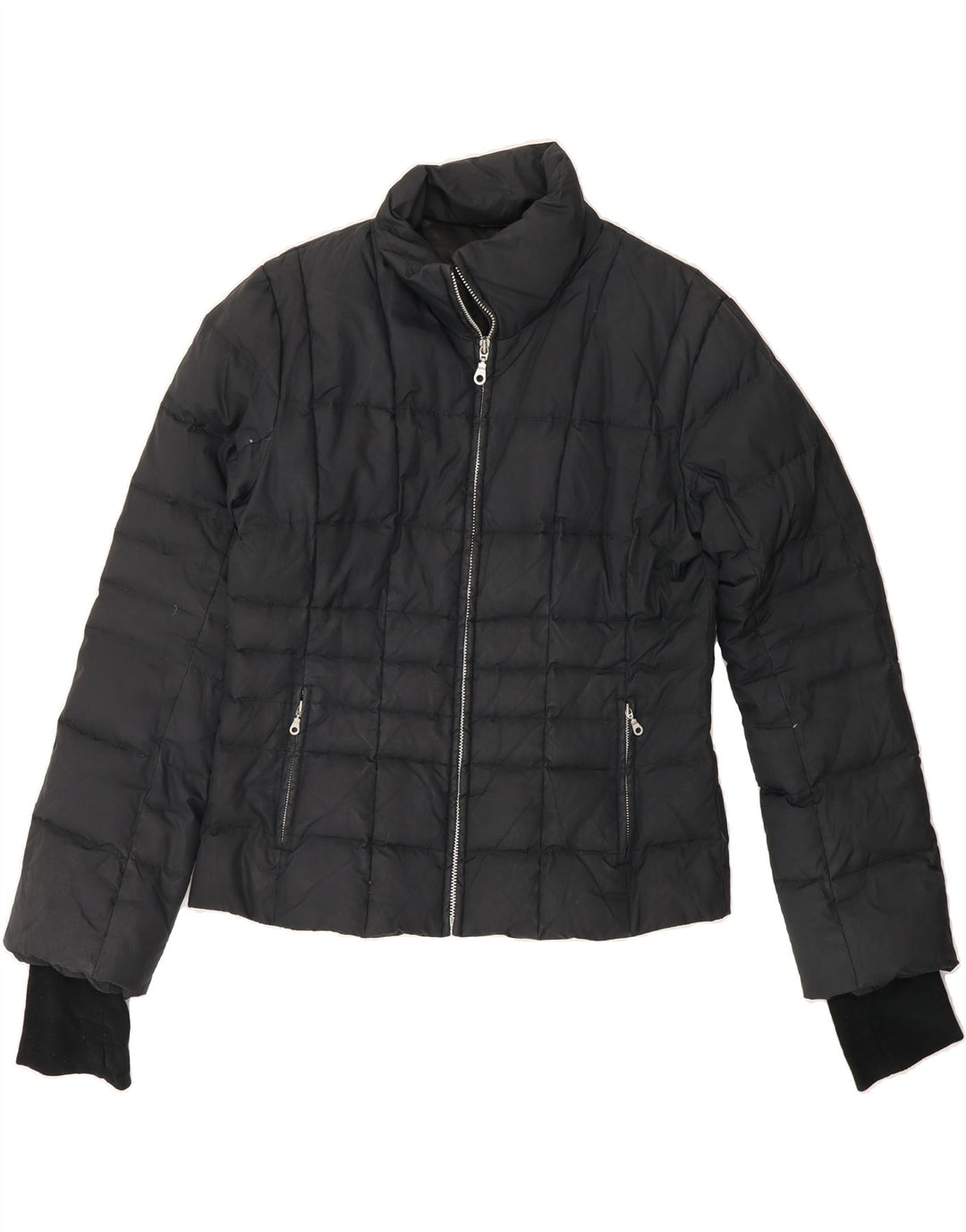 HOBBS Womens Padded Jacket UK 12 Medium Black Nylon Vintage Hobbs and Second-Hand Hobbs from Messina Hembry 