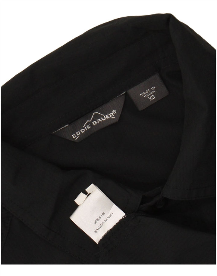 Męska koszula graficzna Eddie Bauer XS, czarna, poliestrowa