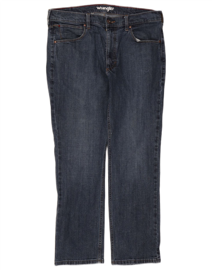 Męskie jeansy Wrangler Regular Straight W33 L30 Niebieskie bawełniane