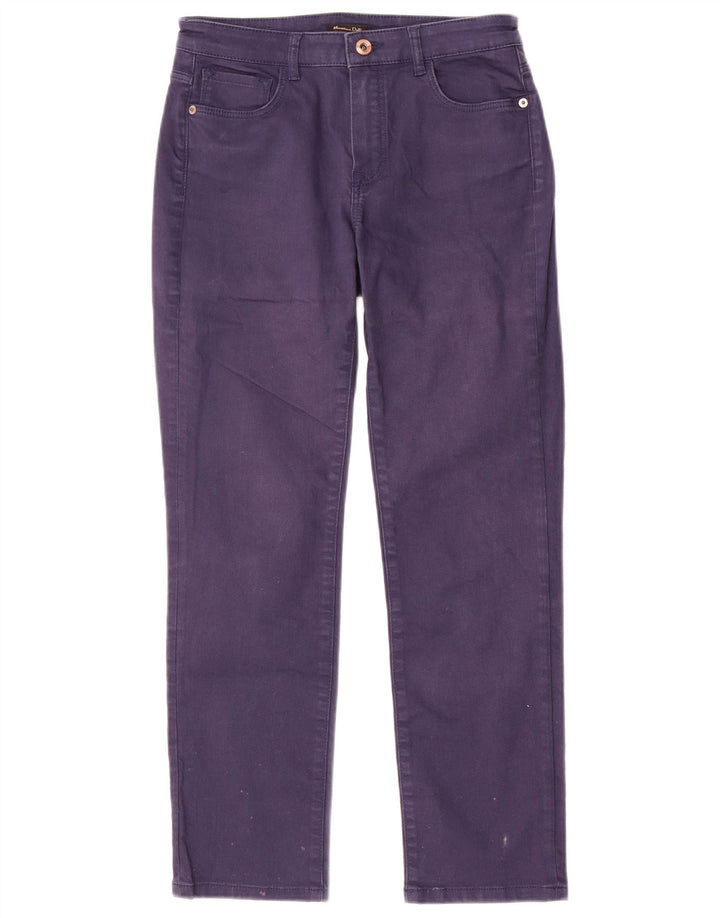 Spodnie damskie Massimo Dutti Slim Casual W26 L26 Granatowe
