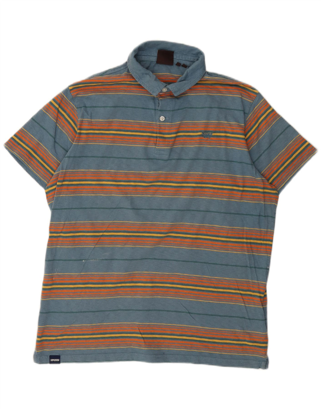 Męska koszulka polo Superdry 2XL, bawełniana w niebieskie paski