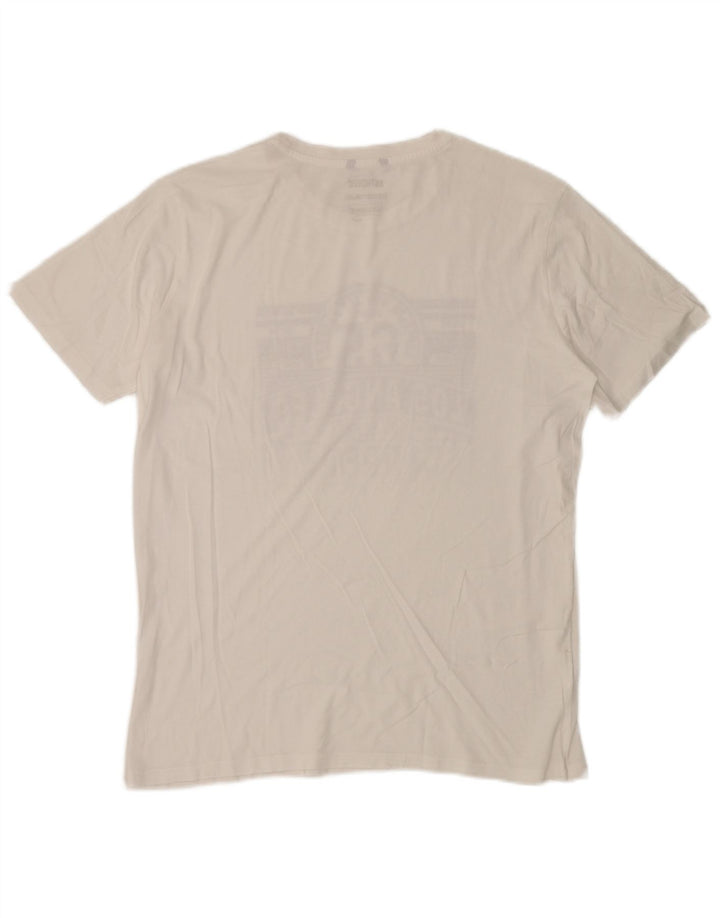 Męski T-shirt z grafiką CARRERA, duży, biały